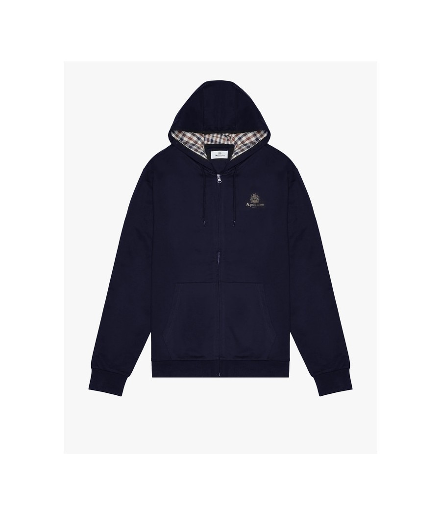 AQUASCUTUM- Kapuzen-Sweatshirt Mit Reißverschluss - Bild 13 von 16