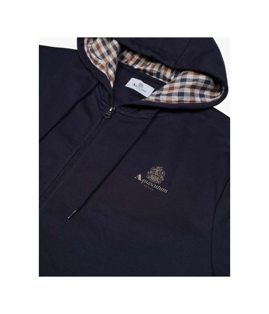 AQUASCUTUM- Kapuzen-Sweatshirt Mit Reißverschluss - Bild 15 von 16