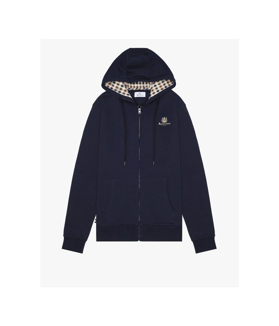 AQUASCUTUM- FELPA CON ZIP E...