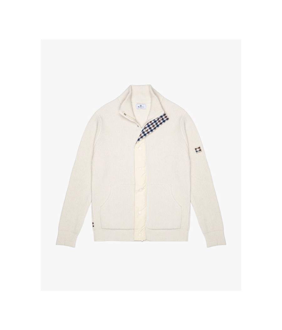 AQUASCUTUM-CARGIGAN CON ZIP...