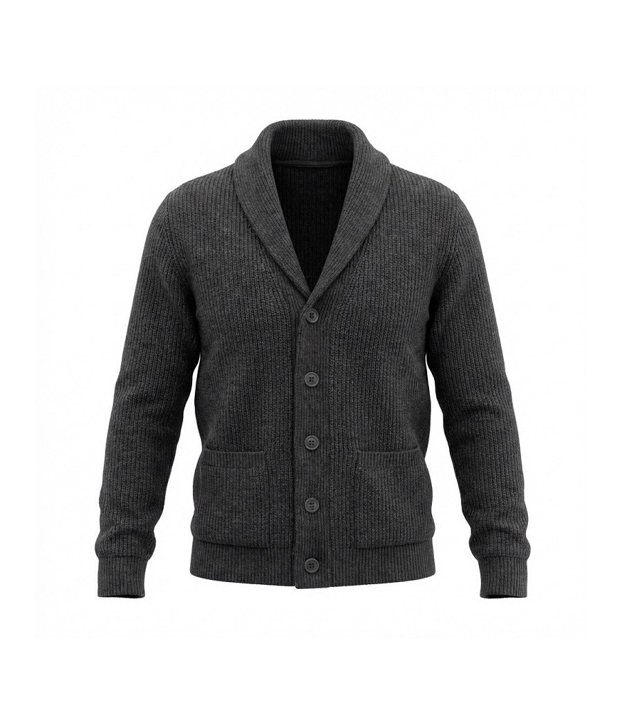 PRODOMO -Cardigan sciallato...